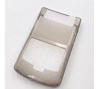 Soft Silicone Case Crystal Shell TPU Protective Case Cover fo Gameboy Color GBC Console (Clear Black)