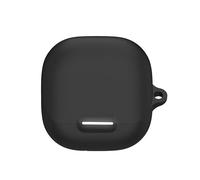 Soft Silicone Case for Anker Soundcore Liberty 4 NC, Shock-Absorbing Case Cover Accessories with Keychain for Men Women for Anker Soundcore Liberty 4 NC-Black