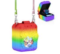 Soft Silicone Case for Bitzee Disney Interactive Toy Digital Pet, Shockproof and Protective Carrying Case for Bitzee Disney Virtual Electronic Pets with Lanyard for Kids (Fiesta)