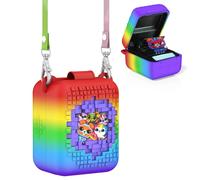 Soft Silicone Case for Bitzee Interactive Toy Digital Pet, Shockproof and Protective Carrying Case for Bitzee Interactive Electronic Pets with Lanyard (Fiesta)