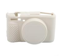 Soft Silicone Case For Canon Powershot Sx740hs Sx730hs, Lightweight Protective Shell With Lens Cover, Anti-drop Camera Skin, Black(White)