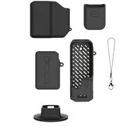 Soft Silicone Case for DJI Pocket 4 Pro Camera Full Protective Cover Shockproof and Drop-proof Cooling Protector Shell Precision Cutout for Charging (4-piece set-black)