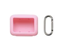 Soft Silicone Case for JBL Go 5 Speaker Portable Shockproof Full Body Protective Cover 360° Seamless Fit Ultra Thin Washable Travel Case Protective Skin Cover with Carabiner (pink)