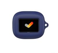 Soft Silicone Case for JBL LIVE Buds4 - Scratch Resistant Shockproof Cover with Portable Design 8x8x1cm(Deep Blue)