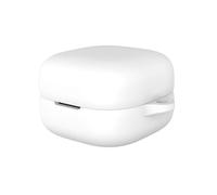 Soft Silicone Case for Sony LinkBuds Open, Shock-Absorbing Case Cover Accessories with Keychain for Men Women for Sony LinkBuds Open-White