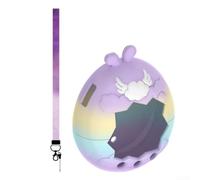 Soft Silicone Case for Tamagotchi Paradise - for Slim Fit Protective Cover with Finger Lanyard Scratch Resistant 8.8cm Purple