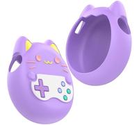 Soft Silicone Case for Tamagotchi Paradise Shockproof Anti-Drop Holder Virtual Pet Game Machine Cute Skin Cover Accessory (Purple)