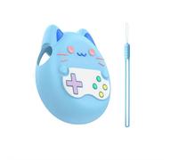 Soft Silicone Case for Tamagotchi Paradise,Soft & Shockproof Shell for Tamagotchi Virtual Pet Keychain,360-degree Full Protective,With TPU Clear Screen Protector Flim And Solid Color Lanyard
