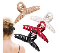 Soft Silicone Claw Clips - Long Hair Claw Clips - Strong Hold Portable Barrettes for College Wedding Girls Dance Masquerade Concerts Ladies Wives Travel School