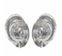 Soft Silicone Ear Model - Simulation human ear Displays tool for Acupuncture, Science Class, Anatomic Office, And Study(1 Pair)