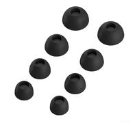 Soft Silicone Ear Tips for MOMENTUM True Wireless 4, Replacement Eartips with Secure Fit, Noise Isolation, Black, XS/S/M/L 4 Pairs