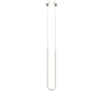 Soft Silicone Earbud Strap for Samsung for buds 3 Pro Soft Silicone(white) | fit for cases, secure attachment point, lightweight design, comfortable neck wear, commute essential