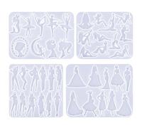 Soft Silicone Earring Mold Collection Versatile Anime Girl Shaped Silicone Molds for Unique Earrings Ornament Jewelry Designers Tools