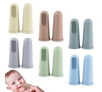 Soft Silicone Finger Toothbrush, 12pcs - Baby & Toddler, 0-2 Years, Teething Relief & Gum Massage