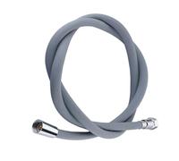 Soft Silicone Flexible Shower Hose Anti-Winding 1.5M/2M Bathroom Shower Tube High Pressure Extension Black Shower Head Pipe Hose(Grau,150CM)
