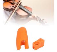 Soft Silicone for Violin and Viola, Bow Support, Teaching Aid, Training for Correct Bow Grip, Bows of All Sizes (Orange)
