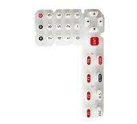 Soft Silicone LCD Screen Key for Total Station Ts02 Ts06 Ts15 Gm52 Im52 Rjp-Im55 for Es602G Gts1002 Nik N2 N5 K2 Electrical DIY Consumable for Maintenance Repair