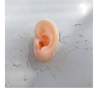 Soft Silicone Left Ear Model for Picking Practice - Realistic Simulation for Teaching and Jewelry Display