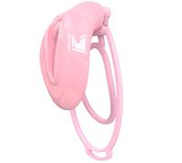 Soft Silicone Male Chastity Cage Ergonomic Chastity Device with 3 Sizes Durable Base Rings Comfortable Breathable BDSM Bondage Restraint Toy Discreet Adult Lock for Couples Pink3