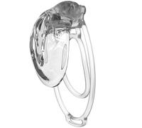 Soft Silicone Male Chastity Cage Ergonomic Chastity Device with 3 Sizes Durable Base Rings Comfortable Breathable BDSM Bondage Restraint Toy Discreet Adult Lock for Couples Transparent