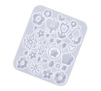 Soft Silicone Mold Easter Tools/Flower Shaped Earrings Pendant Molds Ear Rings Epoxy Resin for Craft Enthusiasts Easy Release Resin Mold