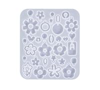 Soft Silicone Mold Easter Tools/Flower Shaped Earrings Pendant Molds Ear Rings Epoxy Resin for Craft Enthusiasts Easy Release Resin Mold