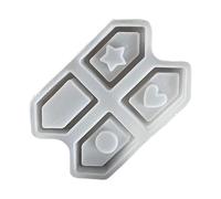Soft Silicone Mold for Making Small Hollow House Models Pendants Ornaments Resins Casting for Artistics Home Accent Silicone