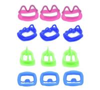 Soft Silicone Oral Retractors for Orthodontics, Teeth Whitening, Oral Examination - 12 Pieces, 4 Colors, Food Grade Silicone