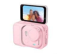 Soft Silicone Protective Case for Insta360 Go Ultra, Shockproof Camera Skin with Anti-Scratch Guard, Lightweight Sleeve and Bumper Shell in Pink Grey Black(Black)