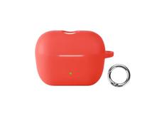 Soft Silicone Protective Case For Sennheiser ACCENTUM Clip Earphone Scratch-resistant Shock-absorbing Anti-Drop Damage-proof Full Protection Cover Sleeve Accessories (Red)