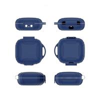 Soft Silicone Protective Case for Shokz OpenFit Air T511 Headphone Anti-Scratch Shockproof Earbuds Protective Skin Sleeve Protective Case Cover (Blue)