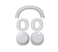 Soft Silicone Protective Cover for Sony WH-1000XM6, Sweatproof Earpads Shell Headband Replacement Accessories(White)