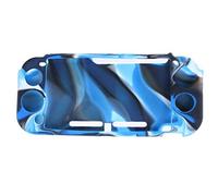 Soft Silicone Protective Skin Case Rubber Cover Protector for Nintendo Switch Lite Console (Camouflage Blue)