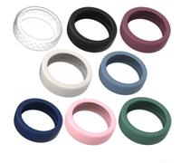 Soft Silicone Protector for Oura Ring 5 Multi-Color(8pc 2 M 10-13)