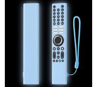 Soft Silicone Remote Cover Housing for xiaomi XMRM-P3 Non-Slip Shockproof Texture Shell Protective Covers Sleeve with Lanyard Lightweight Remote Skin (Glow Blue)