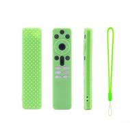 Soft Silicone Remote Protector for Xiaomi E85540039A40 TV Remote, Glow in the Dark Anti-Drop Sleeve, Hollow Design Cover(Glow Green)