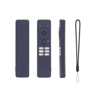 Soft Silicone Remote Protector for Xiaomi E85540039A40 TV Remote, Glow in the Dark Anti-Drop Sleeve, Hollow Design Cover(Black)