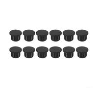 Soft Silicone Rubber Hole Cover for 10-14 mm Diameter Holes, T Style Compression Seal for Reusable Lab Bench Kitchen Counter and Fixture Applications (10MM(12 pcs))