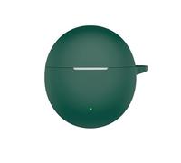 Soft Silicone Shock-Absorbing Headphone Earphone Cover Accessories with Keychain Case for Oppo Enco Air5s-Green