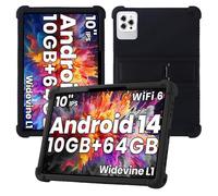 Soft Silicone Shockproof Case Kids with Kickstand for Aiprotable K10 10 inch/Odea A10/ZOFYWNAS A10 10 inch/Lville LVEC10 Android 14 10.1 inch/UGRIHACH UG-C10/DEERTiME E15 Android 14 Tablet (Black)