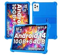 Soft Silicone Shockproof Case Kids with Kickstand for Tuotatop X13/Aiprotable K10 10 inch/Odea A10/ZOFYWNAS A10 10 inch/Lville LVEC10 10.1 inch/UGRIHACH UG-C10/DEERTiME E15 Android 14 Tablet (Blue)
