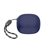 Soft Silicone Skin Case for Anker Soundcore R50i, Shock-Absorbing Case Cover Accessories with Keychain for Men Women for Anker Soundcore R50i-Night Blue