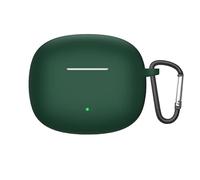 Soft Silicone Skin Case for Honor Earbuds X6, Shock-Absorbing Case Cover Accessories with Keychain for Men Women for Honor Earbuds X6-Dark Green