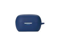 Soft Silicone Skin Case for JBL Tune 115 TWS, Shock-Absorbing Case Cover Accessories with Keychain for Men Women for JBL Tune 115 TWS-Night Blue