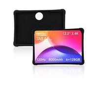 Soft Silicone Stand Case Compatible with TCL TAB A1 Plus 9445X 12.2'' 2026 Tablet, Shockproof Protective Cover with Pencil Holder for Kids(Black)