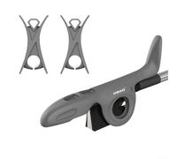 Soft Silicone Violin Bow Grip Helper With Adjustable Clips For New Learners To Master Proper Holding Posture And Enhance Playing Skills Black Shade(Gray)
