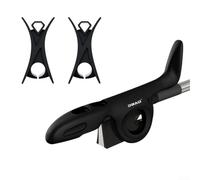 Soft Silicone Violin Bow Grip Helper With Adjustable Clips For New Learners To Master Proper Holding Posture And Enhance Playing Skills Black Shade(Black)