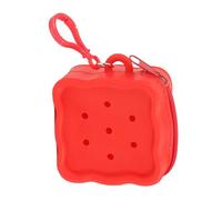 Soft Silicone Zipper Coin Purse Lovely Cartoon Hole Design Miniature Wallet Children's Storage Pouches Organizers for Kids Girls Children's Storage Pouch Organizer