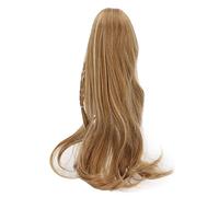 Soft Silk BJD Doll Hair Wig with Long Curly Bangs,Doll Wig,Long Curly Handmade Hair Replacement Wig,Simulated Scalp, Versatile Style,Sewn Hairs,1/3 Head Circumference