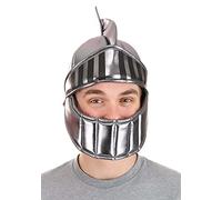 Soft Silver Knight Helmet Comfortable Costume Accessory for Adults & Kids - Perfect for Historical , Theater